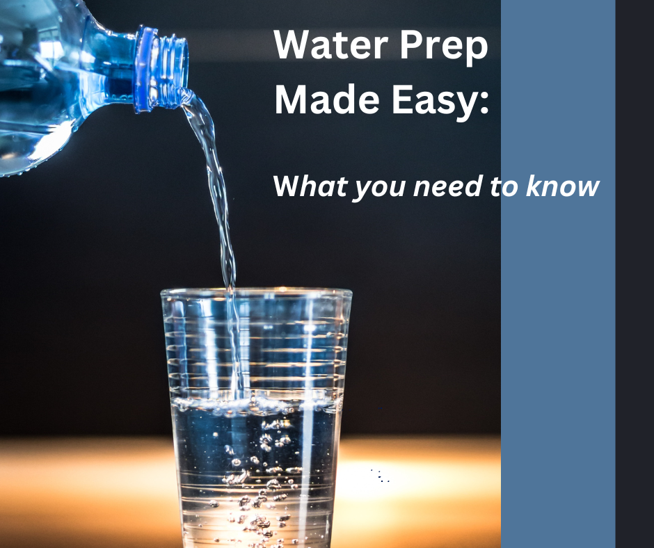 Emergency Water Storage and Preparation