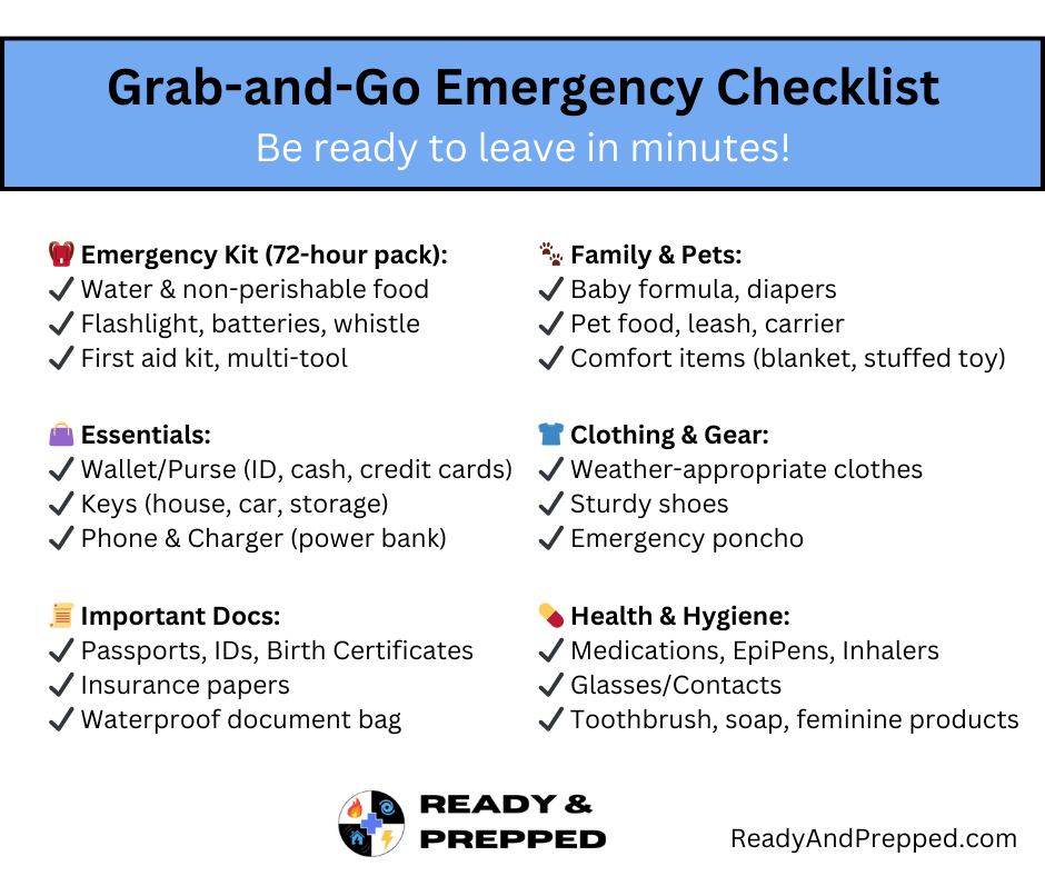 Grab List FREE - Grab and Go Checklist – Ready & Prepped